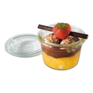 WECK-GLASS 80ML W/COVER - SET of  12
