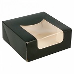 SUSHI WINDOW BOX SMALL BLACK - PACK OF 50 EACH