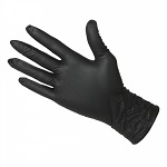 NITRILE GLOVES XLARGE BLACK - CASE OF 10 BOX