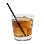 STRAWS PAPER STIRRER 5.75" UNWRAPPED BLACK - CASE OF 6 PACK