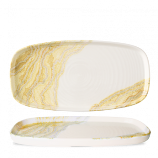TIDE GOLD OBLONG CHEFS PLATES 11 5/8X5 7/8"