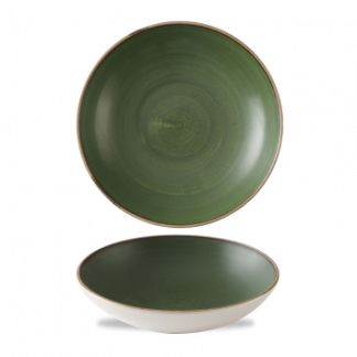 STONECAST SORREL GREEN COUPE BOWL 7.25"