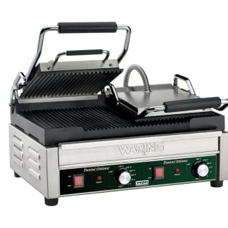 PANINI GRILL, GROOVED PLATES DUAL - 240V