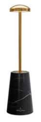 SIENA MARBLE GOLD TABLE LAMP HEIGHT 10" - EACH
