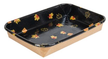 SUSHI CONTAINER BLACK 16.5X12X2.4CM - CASE OF 12 PACK