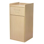 WASTE RECEPTACLE OAK TBD