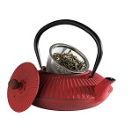 TEA POT RED 0.8Ltr