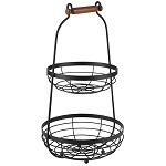 BLACK METAL 2-TIER ÉTAGÈRE
