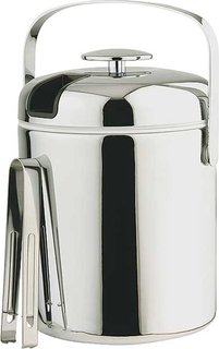 ICE BUCKET SET S/S W/TONG