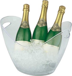 CHAMPAGNE COOLER CLEAR 14X11"