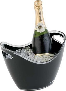 CHAMPAGNE COOLER BLACK 11X8"