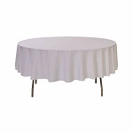 TABLE CLOTH ROUND WHT 90" TBD - EACH