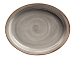 OVAL PLATTER 11"X10" GREY