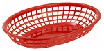 OVAL FAST FOOD BASKET RED