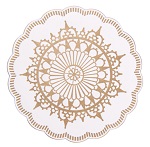 COASTERS 9-PLY WHITE/BAROK - CASE OF 12 PACK