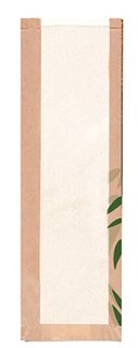 FEEL GREEN BREAD BAG W/WINDOW - PACK OF 250 EACH