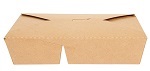 KRAFT FOLDING BOX 2-COMPARTMENT TBD - CASE OF 4 PACK
