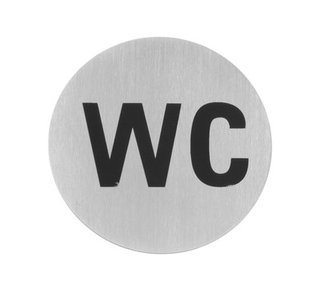DOOR SIGN 'WC' S/S