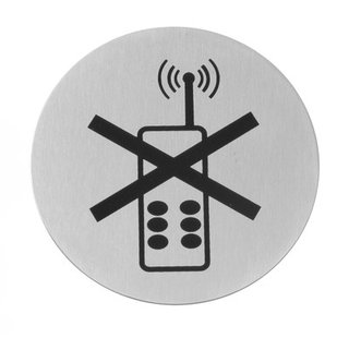 DOOR SIGN 'NO CELLPHONE' S/S
