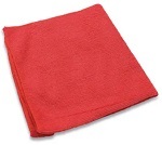 MICROFIBER CLOTH RED - PACK OF 12 EACH