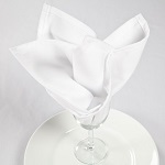 NAPKIN 20X20" WHITE - PACK OF 25 EACH