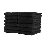 BLEACH SAFE TOWEL 16"x27" BLACK TBD - DOZEN