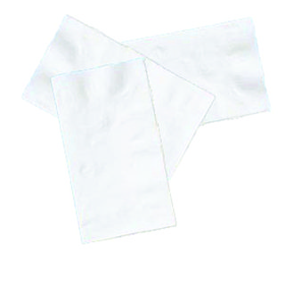 DINNER NAPKIN 2 PLY 1/8 FOLD WHITE - CASE OF 3000 EACH