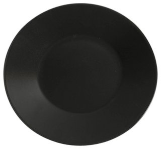 KURO BLACK ROUND PLATE 30.5CM TBD