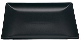 KURO BLACK SQUARE PLATE 18CM
