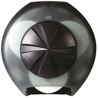 DISPENSER 3 ROLL TOILET PAPER BLACK - EACH
