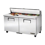 PREPARATION COOLER 60", 2 DOOR SS - 115V (17.8CFT)