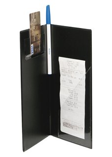 CHECK HOLDER BLACK 10''X5.5''
