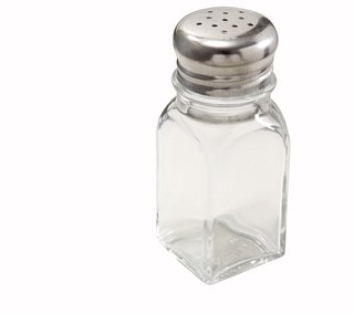 SHAKER SALT/PEPPER SQUARE 2oz