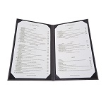 MENU COVER DOUBLE BLACK  SRT