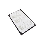 MENU COVER SINGLE BLACK  SRT