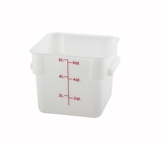 CONTAINER SQ. WHITE 6QT TBD