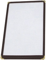 MENU COVER SINGLE BLK 14"