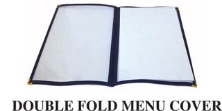 MENU COVER DOUBLE BLACK