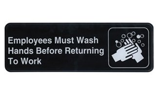 INFORMATION SIGN "EMPLOYEES