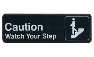 INFORMATION SIGN "CAUTION"