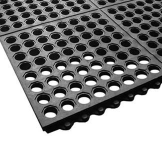 ANTI-FATIGUE FLOOR MAT 3'X5' BLACK 7/8" THICK - EACH