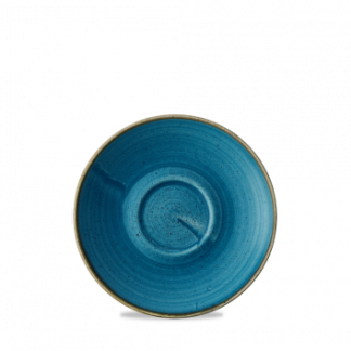 STONECAST JAVA BLUE CAFE CAPPUCCINO SAUCER 6.25"