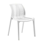 CHAIR SPYGA W/O ARM, WHITE