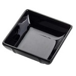 MINI SERVER SQUARE BOWL 2.5oz MELAMINE BLACK