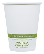 HOT/COLD PAPER CUP 8oz WHT TBD - CASE OF 20 PACK