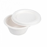 PORTION CUP+LID FIBER 2oz WHT - PACK of  0,05