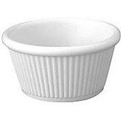 RAMEKIN FLUTED 2oz. WHITE - EACH of  0,083