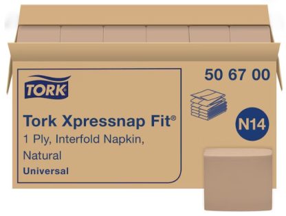 XPRESSNAP FIT REFILL NAPKIN 1PLY NATURAL - CASE OF 8640 EACH