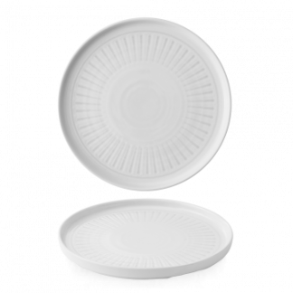 ERA GREY WALLED PLATE 10 2/8"