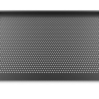 FORO BLACK TRAY GN 2/1, PERFORATED - NON-STICK ALUM, 660X460 (18"X26")